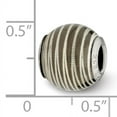thumbnail image 2 of Beautiful Sterling Silver Reflections Grey Laser Cut Bead, 2 of 2