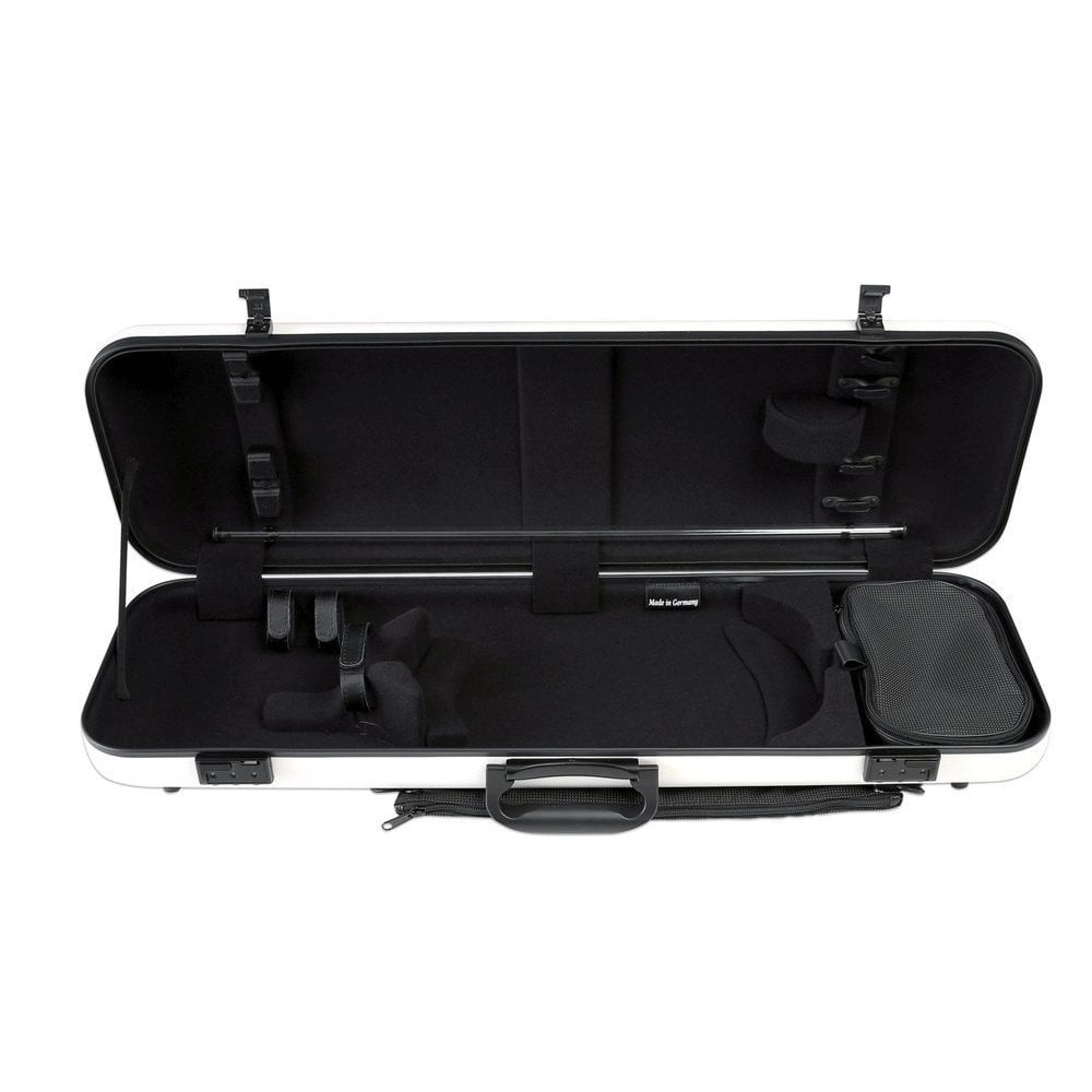 GEWA Violin Case, Air 2.1, Oblong, 4/4, Beige/Black, High Gloss, w/Subway Handle