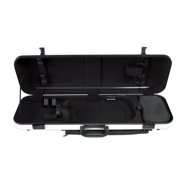 GEWA Violin Case, Air 2.1, Oblong, 4/4, Grey/Black, High Gloss, w/Subway Handle