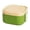Green, variant on Square Leak-Proof Lunch Box, Reusable, BPA-Free, with Sealing Lid, Portable Lunch Box (6.22x6.14x3.14")