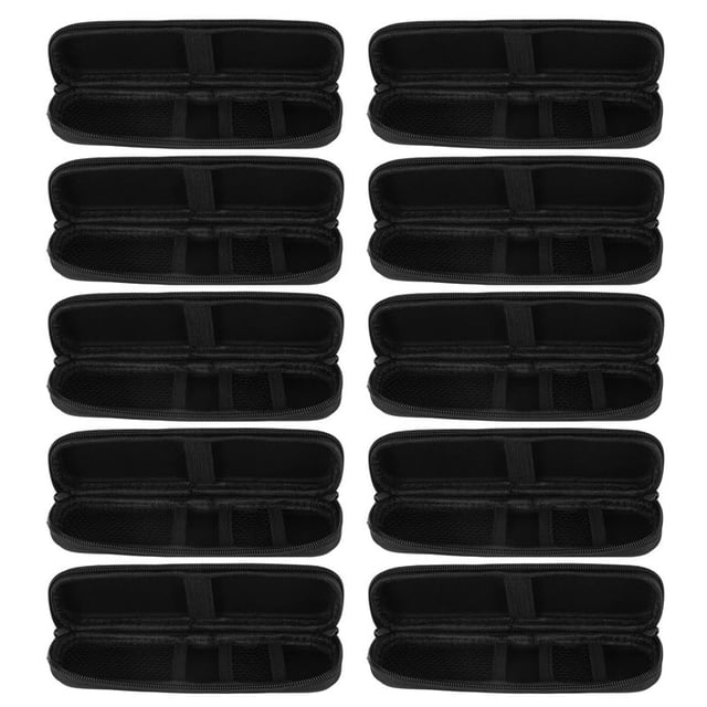 10X Negro Sostenedor Caja de Lápiz Pluma Stylus Cáscara Eva Bolsa Caja de Transporte Protector Envase