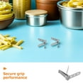 thumbnail image 3 of unbranded 4Ud Soporte Universal Para Termómetro De Sonda Con Clip De Acero Inoxidable Plata, 3 of 8