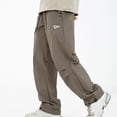 thumbnail image 5 of MIUOWANP Men's Pants Casual Men Outdoors Fashion Water Proofing Design Solid Casual Elastic Waist Pocket Cargo Pants XL Khaki, 5 of 5