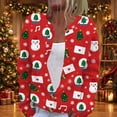 thumbnail image 3 of Lumtrix Women Christmas Cardigan Casual Long Sleeve Christmas Pattern Cardigans Winter Tops Red S, 3 of 5