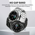thumbnail image 3 of CIRUTVAL Samsung Galaxy Watch 6 Band Classic 43mm 47mm 40mm 44mm, Samsung Galaxy Watch 5 Band Pro 45mm 40mm 44mm,Galaxy Watch 4 Band Classic 40mm 44mm 42mm 46mm, 20mm No Gap Band Stainless Steel Metal, 3 of 8