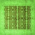 thumbnail image 1 of Ahgly Company Indoor Square Oriental Green Traditional Area Rugs, 8' Square, 1 of 1