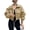 Dark Khaki, variant on Women Casual Short Jacket Zip Up Jacket Top