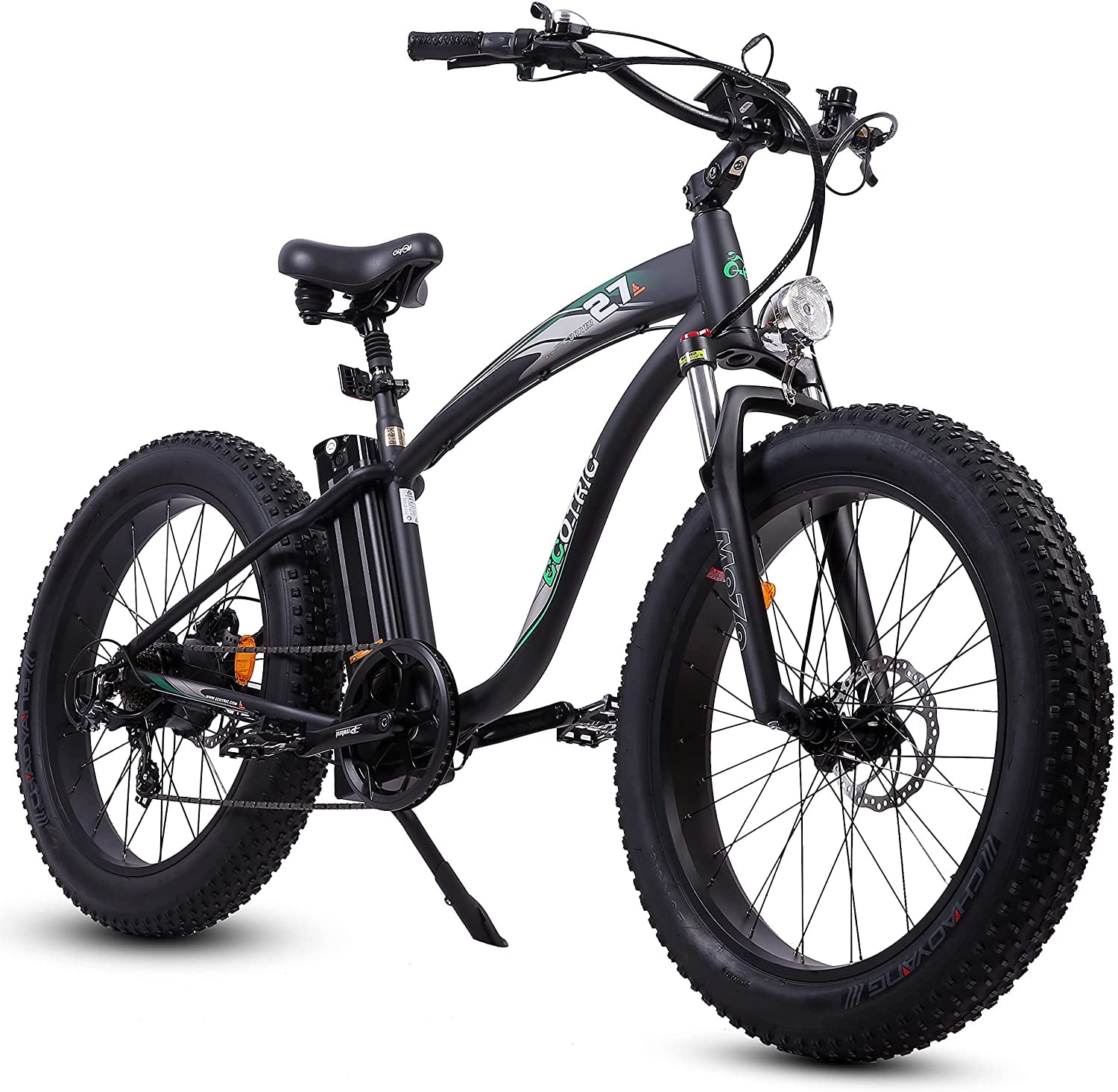 ECOTRIC 26" Mountain Beach Electric Bicycle e-Bike Removable Battery 7 Speed NEW 