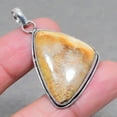 thumbnail image 2 of Fossil Coral Gemstone Pendant Handmade Gift Antique Design Jewelry 2.1" FP 8251, 2 of 2