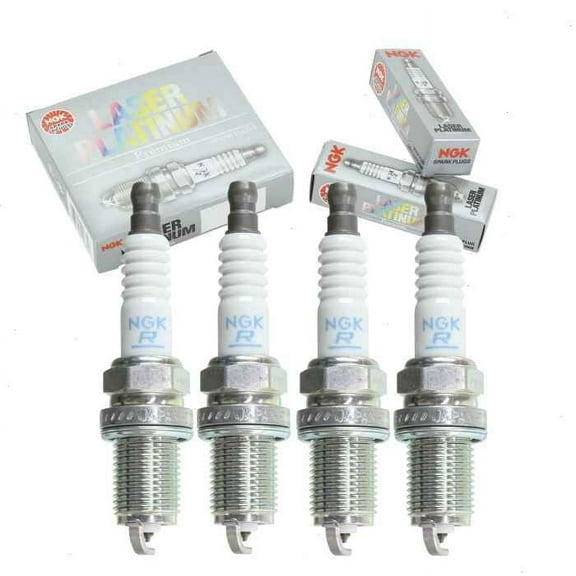 4 pc NGK Laser Platinum Spark Plugs compatible with Toyota Corolla 1.8L 2.4L L4 2003-2012