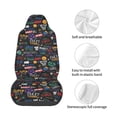 thumbnail image 4 of Wukai Basketball Full Set Car Seat Covers with Soft Padding Universal Auto Front Seats Protector and Cushion Mat, 4 of 5