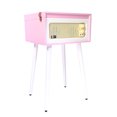 thumbnail image 4 of Arkrocket Discovery Tourne-Disque Rétro Bluetooth à 3 Vitesses avec Haut-Parleurs Intégrés et Pieds Amovibles (Rose Blanc), 4 of 5