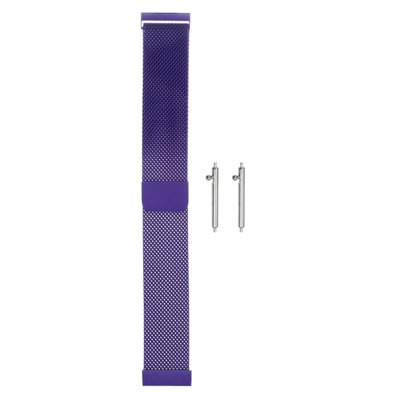 Uxcell Stainless Steel Mesh Watch Band 20mm Quick Release Magnetic Clasp, Purple