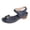 Blue, variant on Rokment Women's Pearl Wedge Heels Dressy Sandals 2026 Elegant Casual Leather Open Toe Ankle Strap Comfortable Platform Dress Summer Shoes for Ladies Light Green Size 8.5