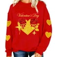 thumbnail image 4 of Enjoytime Valentine's Day Matching Sweatshirts for Couples Heart Printed Long Sleeve Crewneck Sweatshirt Funny Casual Holiday Tops, 4 of 8
