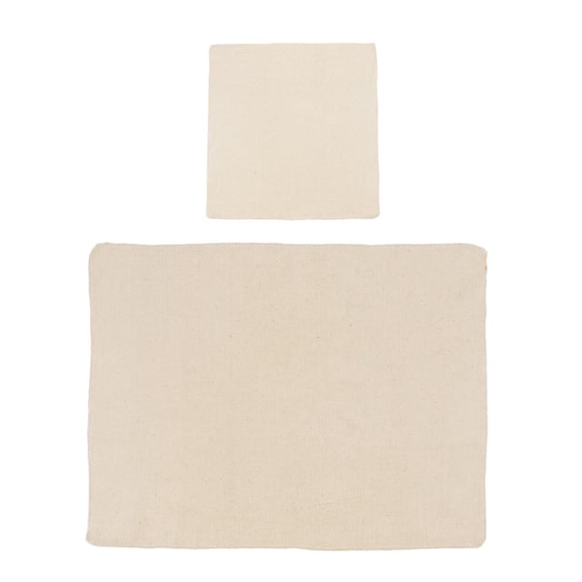 Abbracc 2Bag Cotton Needlework , 's Cloth for Rug-Punch & Pinch Needle, Machine Embroidery and DIY Cloth for Needlework