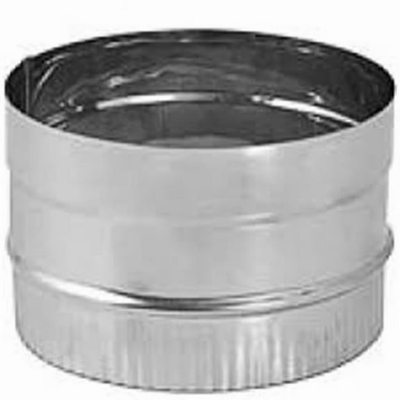 DuraVent 8DBK-ADSS 8 in. Black Stovepipe Adapter, Stainless Steel