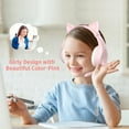 thumbnail image 2 of Anivia Gaming Headsets with Mic Noise Cancelling Headphone Pink with Cat Ears Girly Headset with Microphone Wired 3.5mm Headphones for PC/Mac Headphones（Ship from USA）, 2 of 6