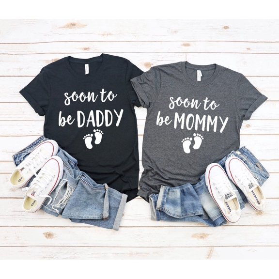 soon to be mommy and daddy shirts pregnancy reveal shirts pregnancy announcement shirts ba
