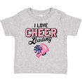 thumbnail image 3 of Inktastic I Love Cheerleading with Pom Poms and Megaphone Girls Toddler T-Shirt, 3 of 5