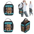thumbnail image 3 of Bolsa térmica para el almuerzo Yangshaomei diseño de gato maullando enfriador portátil, 3 of 4