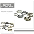 thumbnail image 4 of Miangastore Boucle de Ceinture en Métal Boucle Réglable Gris Foncé 50 Pcs 1.3X1.1X0.2In, 4 of 9