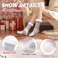 thumbnail image 4 of Womens Fuzzy Slipper Grips Socks Fluffy Winter Warm Fleece Lining Non Slip Thick Thermal Cozy Plush Socks, 4 of 6