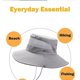 thumbnail image 5 of Wabjtam Sun Fashing Hat For Men, 3.5 Wide Brim Cools When Wet Super Wide Brim Sun Hat For Fishing, Hiking, 5 of 5