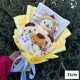 thumbnail image 1 of Muñeco de peluche de Sanrio Hello Kitty Kuromi Melody Cinnamoroll, ramo de anime, juguete para decoración del hogar, día de San Valentín, regalos de Navidad para amigos, 1 of 5