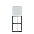 thumbnail image 6 of Manhattan Comfort Serena Barstool with Steel Base in White (Set of 3), 6 of 8
