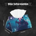thumbnail image 6 of Goofa DJ Panda Hot Air Balloon Pattern Triangle Square Tissue Box Cover, Modern PVC Leathe Facial Paper Holder,Decorative Holder/Organizer for Bathroom Vanity Countertop, 6 of 9