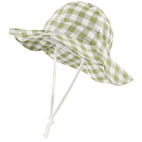 Dsscvnef Infant Sun Hat Toddler Adjustable Neck Flap With Wide Brim Summer Upf 50+ Protection Infant Bucket Hat Baby Bonnets 6-12 months Kids Clothes Boys
