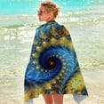 thumbnail image 4 of dinapents Jumbo 75x150cm Beach Towel - Absorbent Microfiber Printed Square Shawl with Anti-Sand Feature for Vacation, 4 of 8
