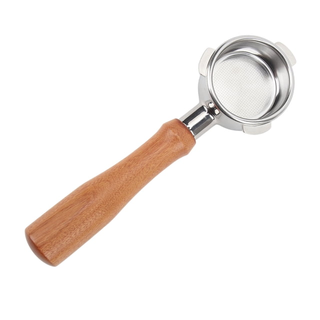 Bottomless Portafilter 54mm, Naked Portafilter With Wooden Handle For Coffee Machine