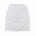 thumbnail image 6 of XAOFW Girl's Skirts Solid Color Elastic Waist Kids Athletic Tennis Skort With Pockets Evening Party Flowy Comfortable Children Skirts, 6 of 6