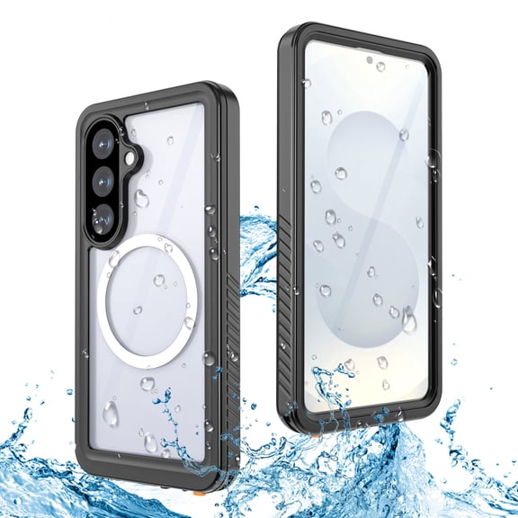 Asuwish Waterproof Phone Case for Samsung Galaxy S26 5G Built-in Screen Protector 360 Full Body Compatible with Magsafe Clear Cell Cover Rugged Magnetic Protective S 26 26S SM-S942U Women Men Black