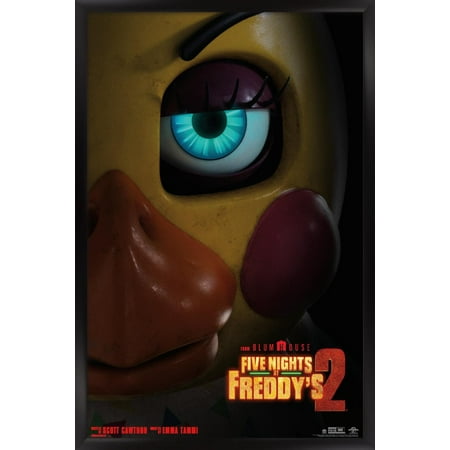 Five Nights at Freddy's Movie 2 (2025) - Chica One Sheet 2 Wall Poster, 22.375" x 34" Framed