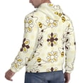 thumbnail image 6 of Wukai Sweet Bee Print Men Hoodies Fleece Sweatshirts Long Sleeve Sweaters Pullover Fall Outfits Winter Clothes-X-Large, 6 of 7