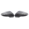 thumbnail image 2 of Reemplazo de la cubierta de plástico del espejo retrovisor del lado de la puerta para Golf 6 MK6 2009-2012, negro brillante, izquierda, 1 pieza Bombillas para automóviles 1 par de patrones de carbono Riwesomey VI001330-06B, 2 of 6