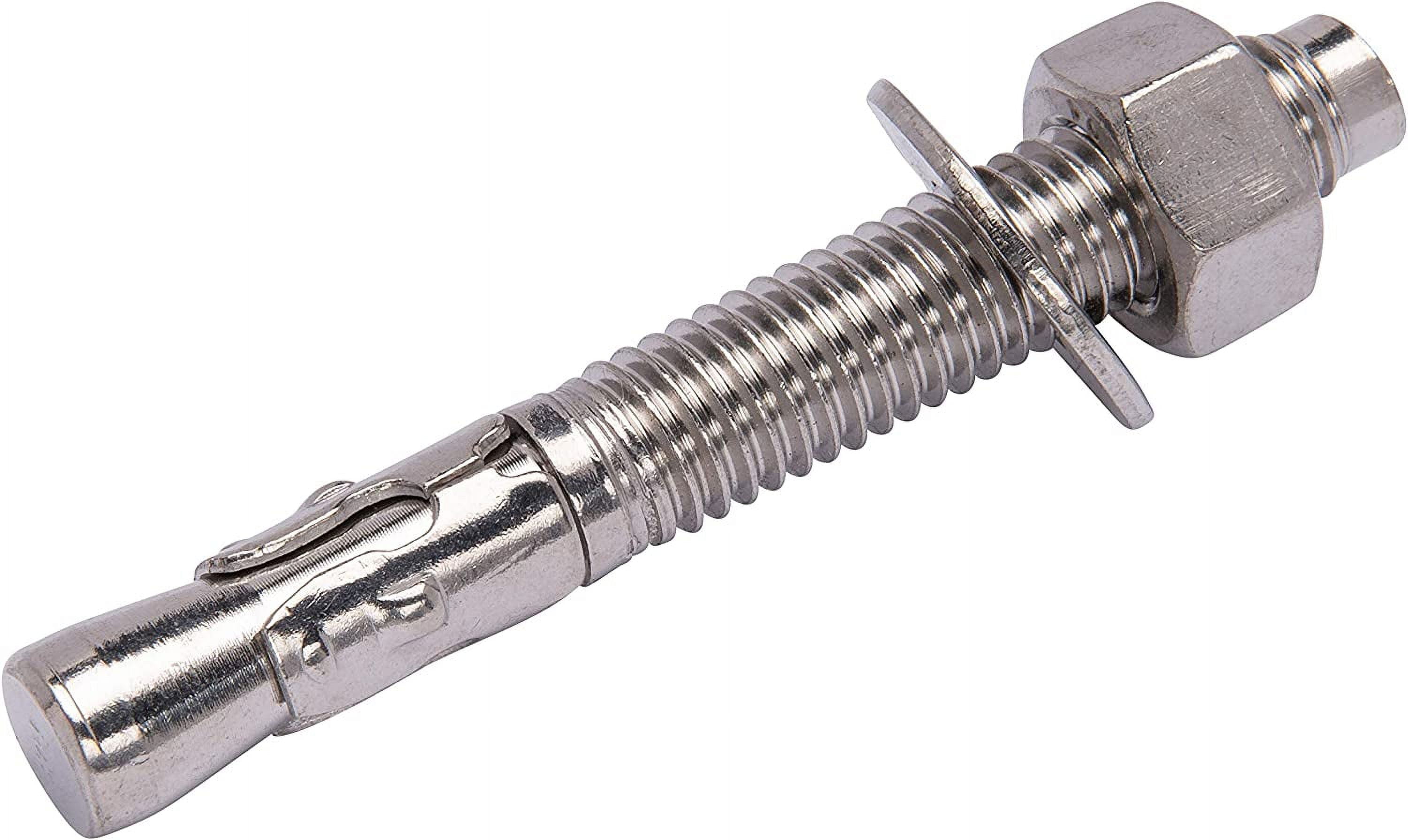 Veemoon Stainless Steel Anchor Chain Lock Anchor Chain Lock for 並行輸入品 Bolt Dropper 1⁄2\"x3-3⁄4\" Stainless Wedge Anchor (5 Pack) - Heavy