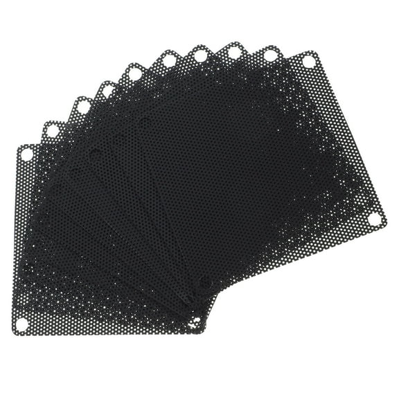 unbranded 10 Pcs Computer Case Dust Filter Laptop Cooling Small Splitter Black