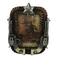 thumbnail image 3 of Western US Marshall Badge Revolver Pistols And Ropes 4"X6" Photo Picture Frame, 3 of 5