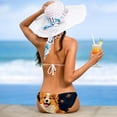 thumbnail image 5 of Pixel Dog One-Piece Swimsuit Bikini Set, Detachable Sponge, Adjustable Strap, Two-Pack, Beach Vacation Wear, 5 of 6