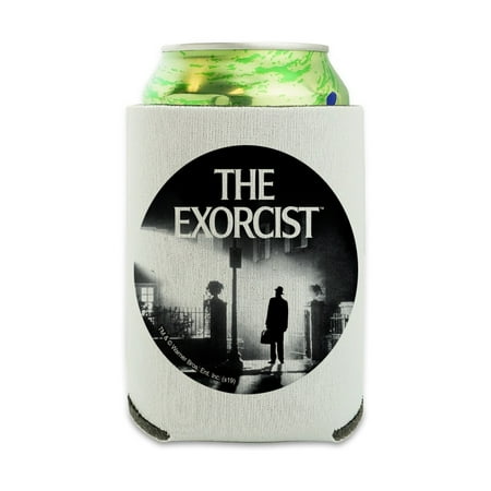 

The Exorcist Logo and Silhouette Can Cooler - Drink Sleeve Hugger Collapsible Insulator - Beverage Insulated Holder