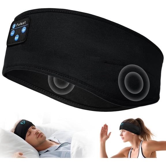 CFHADD-Sleep Headphones Wireless Bluetooth,Headband Headphones for Side Sleepers,Noise Cancelling Sleep Seadphones,Ideal for Housework,Travel,Yoga,Workout,Running,Sports,Gift