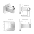 thumbnail image 4 of TSV Adhesive Hook, 4pcs White Towel Hooks Holder for Hanging Coat, Hat, Clothes, Robe, Handbag, 6.6lbs/ 3kg Heavy Duty Waterproof Shower Wall Hanger, Utility Hooks for Bathroom, Kitchen, Door, 4 of 10