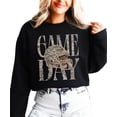 thumbnail image 5 of Game Day Camo Football Crewneck Sweatshirt for Men and Women, Black Sweatshirt, S, 5 of 8