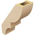 thumbnail image 5 of Ekena Millwork 5"W x 10"D x 14"H Ridgewood Rough Cedar Woodgrain TimberThane Knee Brace, Primed, 5 of 6