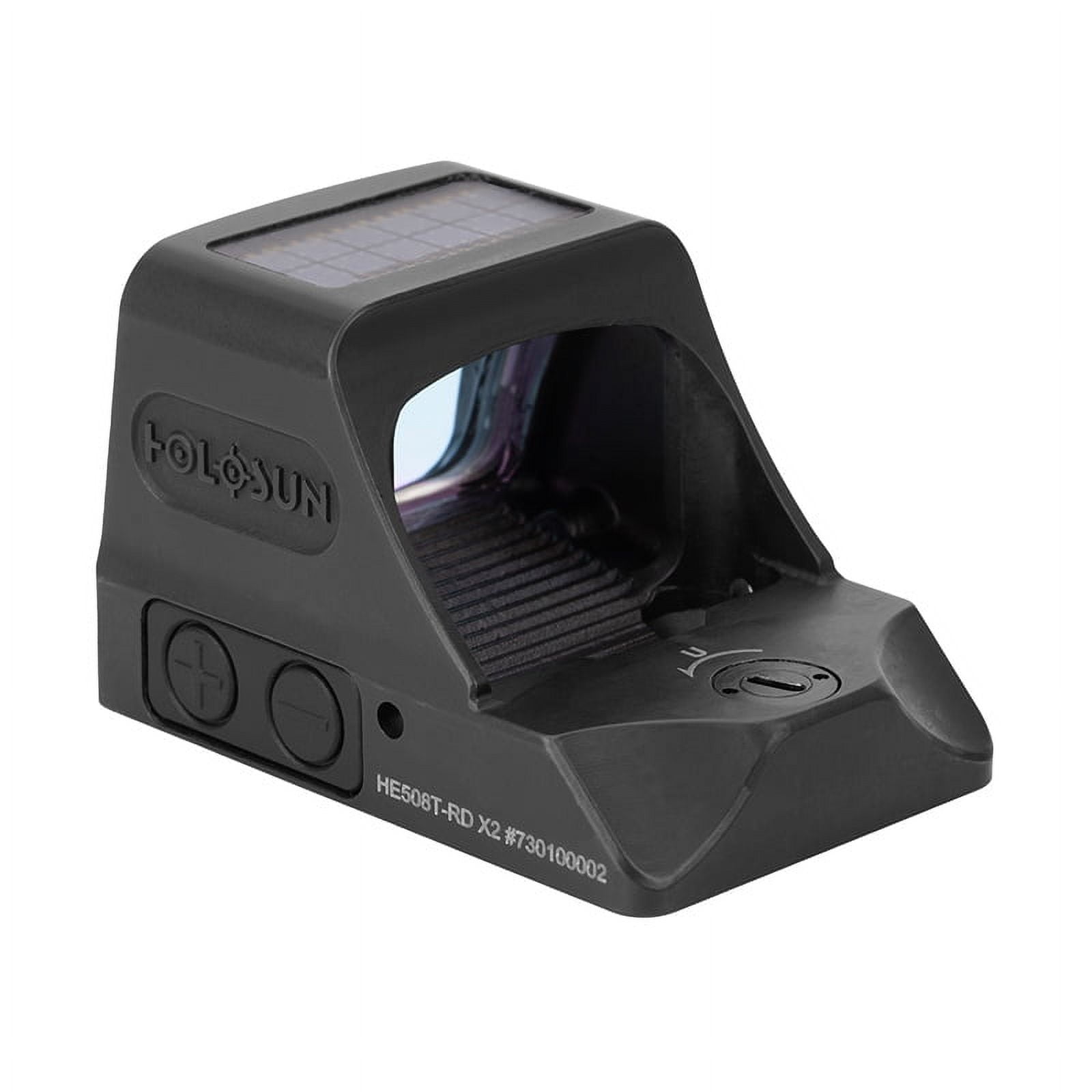 HOLOSUN HE508T-X2 Elite Red Dot Circle Dot; 2 MOA Dot with Lens Cleaning Pen, Extra CR1632 Battery and W4U Lens Cleaning Cloth Bundle