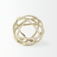 thumbnail image 3 of Mercana Kali 4.5L X 4.5W X 4.5H Small Beige Decorative Metal And Paper Object, 3 of 8